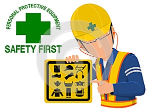 PPE Safety caution photo