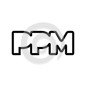 PPM letter infinity initial logo design