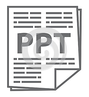 PPT document download icon