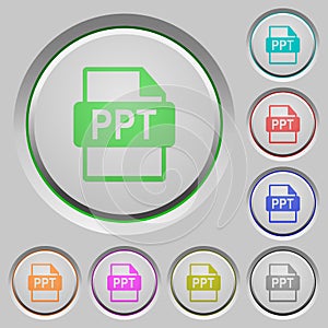 PPT file format push buttons