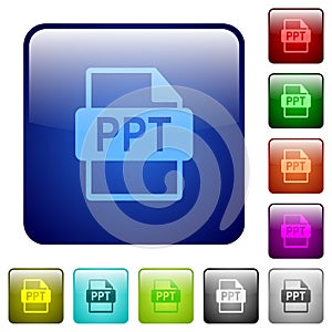 PPT file format color square buttons
