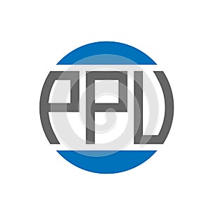 PPV letter logo design on white background. PPV creative initials circle logo concept. PPV letter design