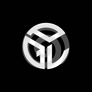 PQL letter logo design on black background. PQL creative initials letter logo concept. PQL letter design