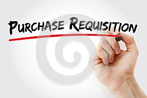 PR - Purchase Requisition text