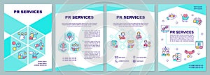 PR services mint brochure template