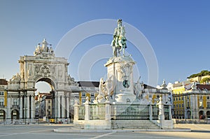 Praca comercio square lisbon portugal