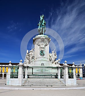 Praca do Comercio, Baixa, King Jose statue, Lisbon