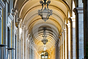 The Praca do Comercio (Commerce Square) in Lisbon.