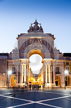 The Praca do Comercio (English: Commerce Square) in Lisbon