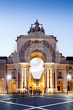 The Praca do Comercio in Lisbon