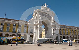 Praca do Comercio in Lisbon - Triumphal arch