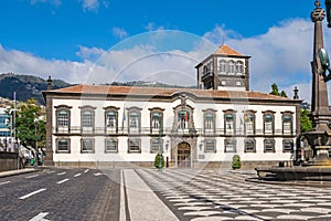 Praca do Municipio with the Town Hall in Funchal, Madeira