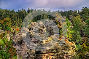 Prachov rocks, Bohemian paradise geopark, Czech Republic