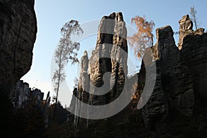 The Prachov Rocks in Central Bohemia, Czech Republic.