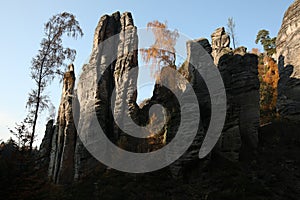 The Prachov Rocks in Central Bohemia, Czech Republic.