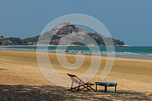 Prachuap Khiri Khan, Thailand - March 16, 2017: Peaceful Sea, sa