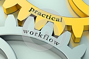 Practical workflow concept on the gearwheels