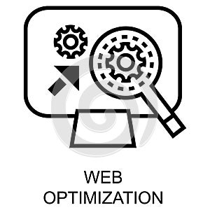 Web Optimization Icon. Vector Icon Design