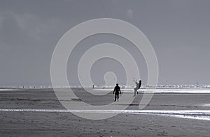 Practice jump on the beach