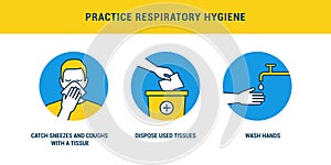 Practice respiratory hygiene photo
