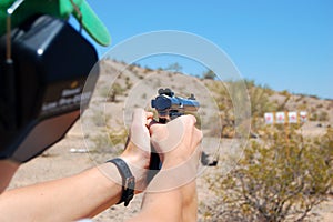 Practice Shooting a Handgun