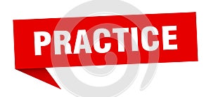 practice speech bubble.