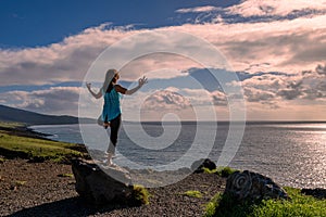 Practicing Yoga on the Maui Hawaii Coast