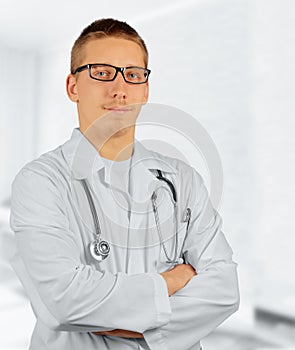 Practitioner man physician