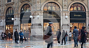 Prada shop in Galleria Vittorio Emanuele