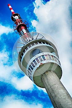 Praded tower in Jeseniky mountains