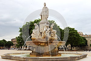 Pradier Fountain in NÃÂ®mes, France