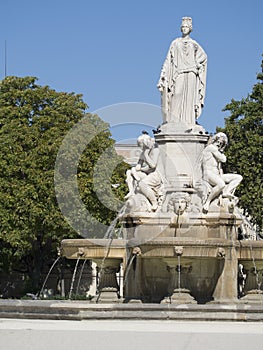 Pradier fountain, NÃÂ®mes, France