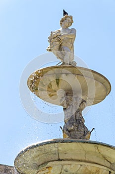 Praetorian Fountain Fontana Pretoria in Palermo, Sicily, Italy