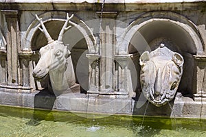 Praetorian Fountain on Piazza Pretoria in Palermo, Italy