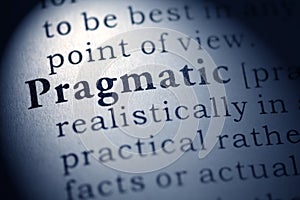 Definition of the word pragmatic