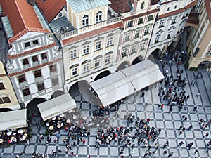 Prague aerial view