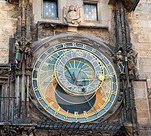 The Prague astronomical clock, Czech Republic