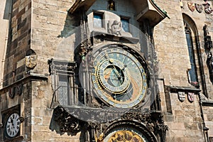 The Prague astronomical clock, Czech Republic