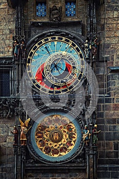 Prague astronomical clock in Old square