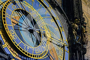 Prague Astronomical Clock in the Old Town