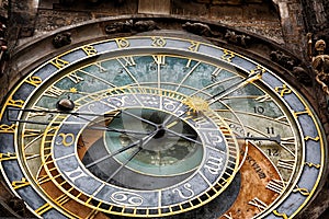 Prague Astronomical Clock in the Old Town