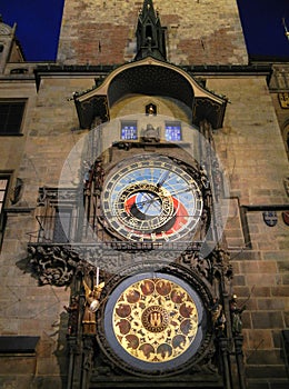 The Prague Astronomical Clock or Prague Orloj photo