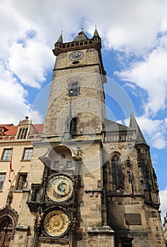 Prague Astronomical Clock or Prague Orloj in Czech Republic