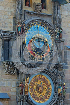 The Prague Astronomical Clock, or Prague Orloj, is a medieval astronomical clock.