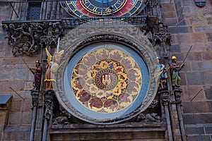 The Prague Astronomical Clock, or Prague Orloj, is a medieval astronomical clock.