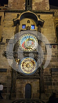 Prague Astronomical Clock Prague Orloj, PraÅ¾skÃ½ orloj in the facade of the Old Town Hall StaromÄ›stskÃ¡ radnice in the Old