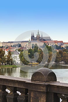 Prague autumn panorama