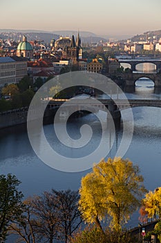 Prague Bridges Portrait