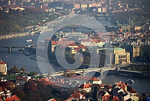 Prague bridges on Vltava