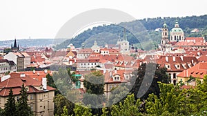 Prague - the capital of the Czech Republic. Panorama of the city